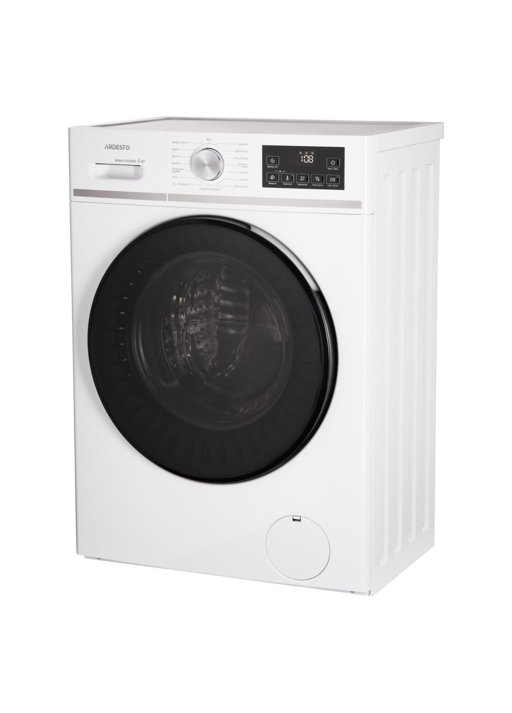 Пральна машина WMW-6102WBD фронтальна Black Mars, 6кг, 1200, А++, 45см, дисплей, пара, Ardesto (364275150)