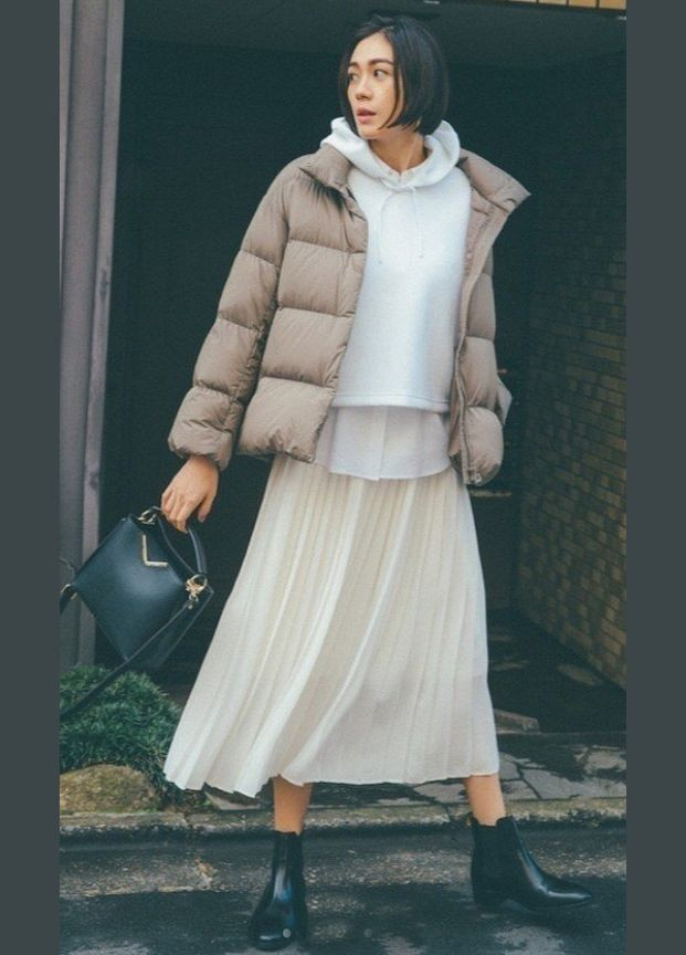 Коричневий демісезонний Пуховик One