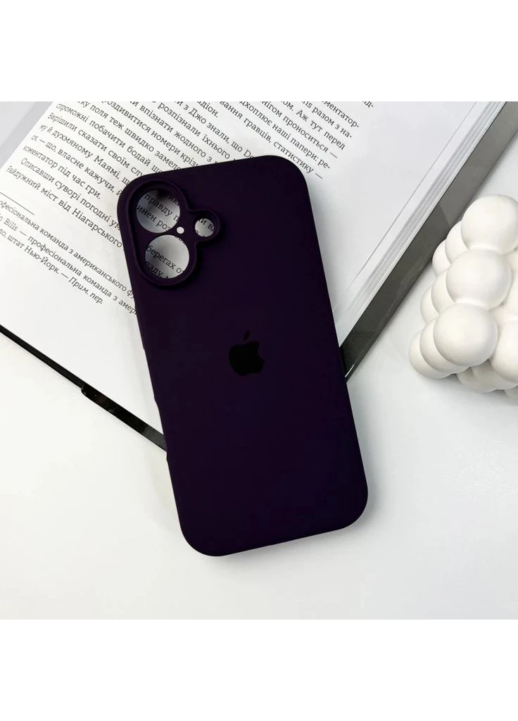 Чохол для смартфона Silicone Full Case AA Camera Protect силіконовий 16 Berry Purple No Brand (403001132)