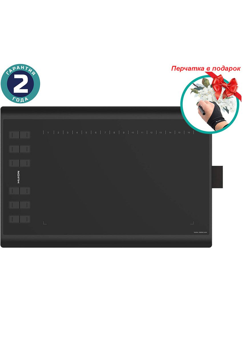 Графический планшет H1060P + перчатка Huion (315143274)