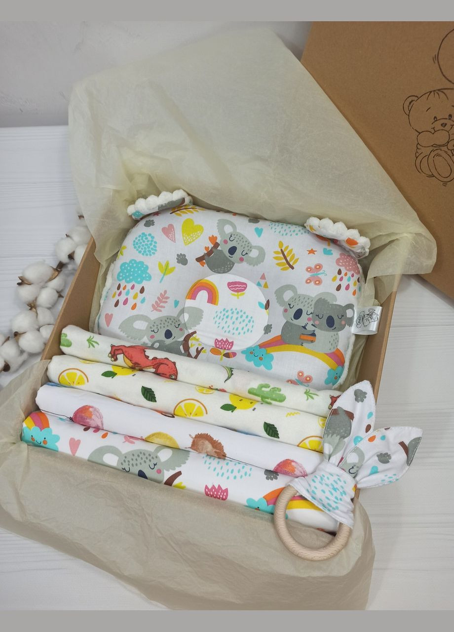 Набор пеленок для новорожденных a.l.babybox Коала на радуге No Brand (308379627)