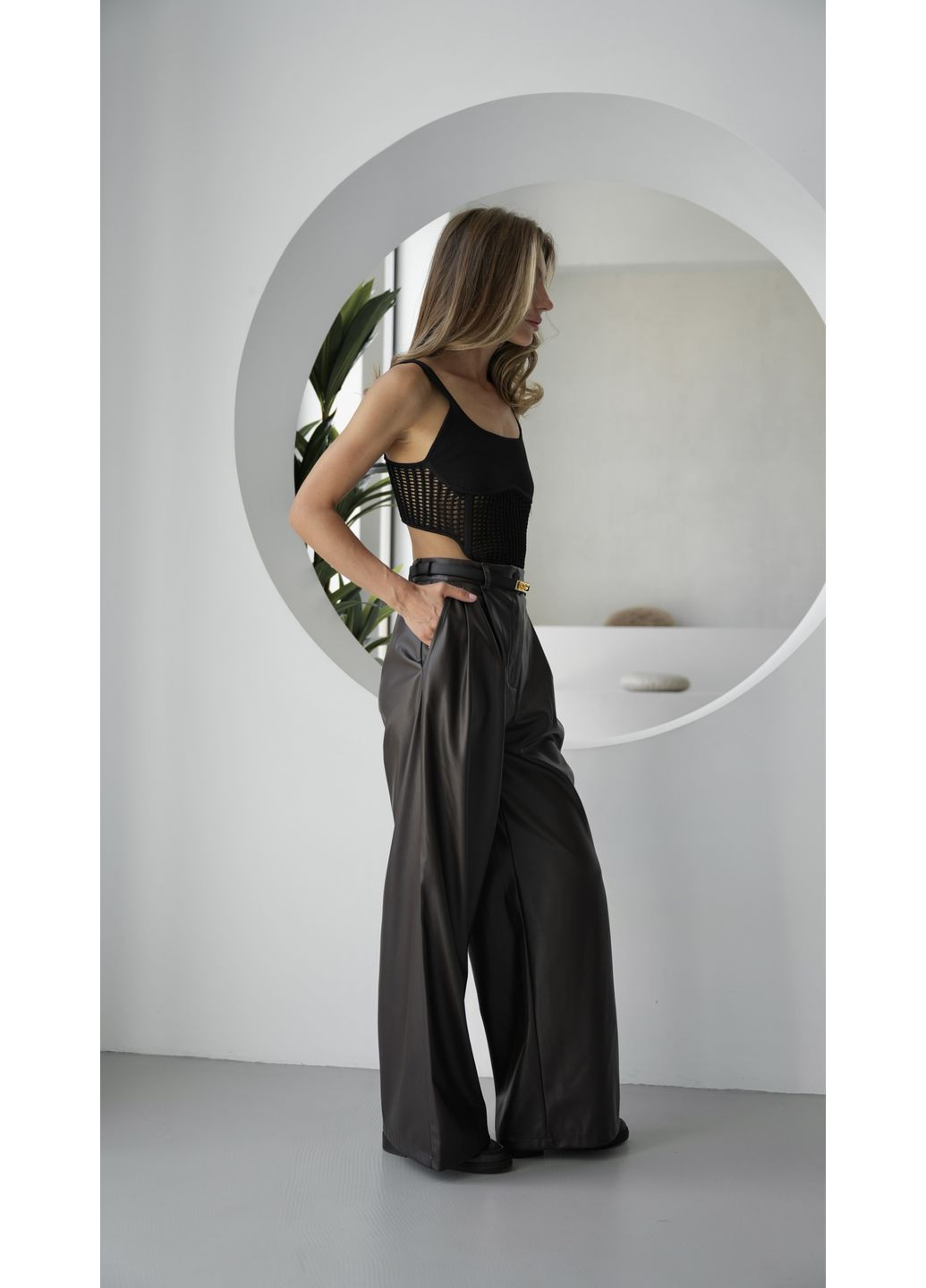 Шкіряні штани Larionoff (360983703)