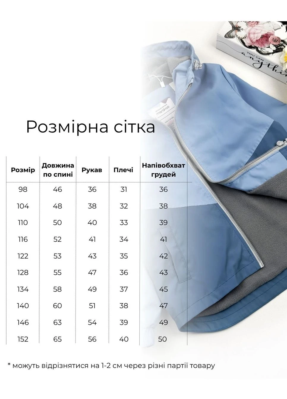 Голубая демисезонная ветровка на микрофлисе для мальчика (511077-12253) Marakas