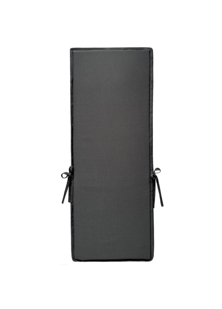 Матрац на лежак шезлонг садовий 150х50х2 см сірий No Brand (324830292)