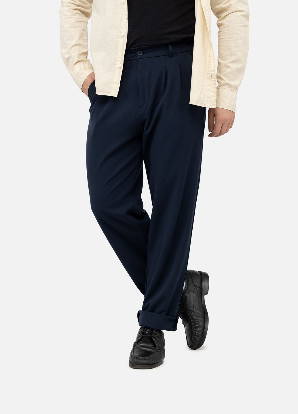 Чоловічі штани колір синій ЦБ-00241575 Figo (283250375)
