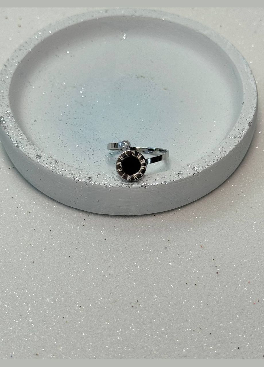 Жіноче кільце відкрите регульоване декор цирконій вставка чорна акрилова римські цифри медична сталь ( ) Xuping Jewelry (338620125)