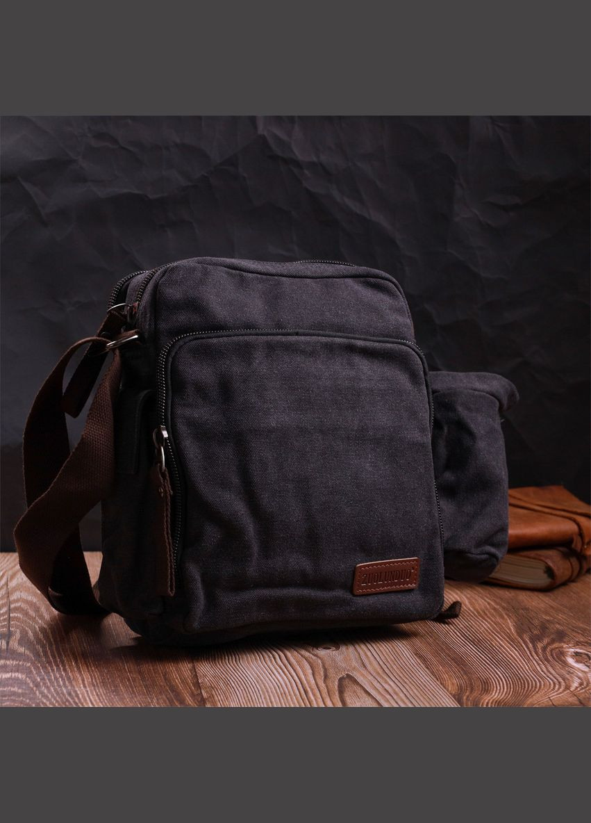 Текстильна сумка з чохлом для води 22208 Чорний Vintage (329149266)