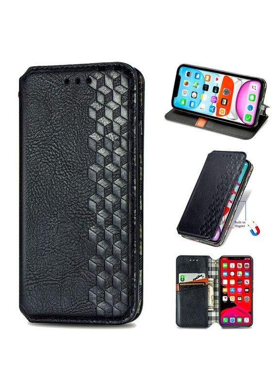Шкіряний чохол-книжка Cubic для Samsung Galaxy M33 5G Чорний Getman (337516198)