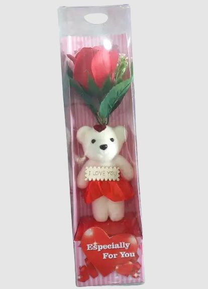 Подарунок з ведмедиком ароматизоване мило букет троянд SN27 (2090045155) No Brand (328920851)