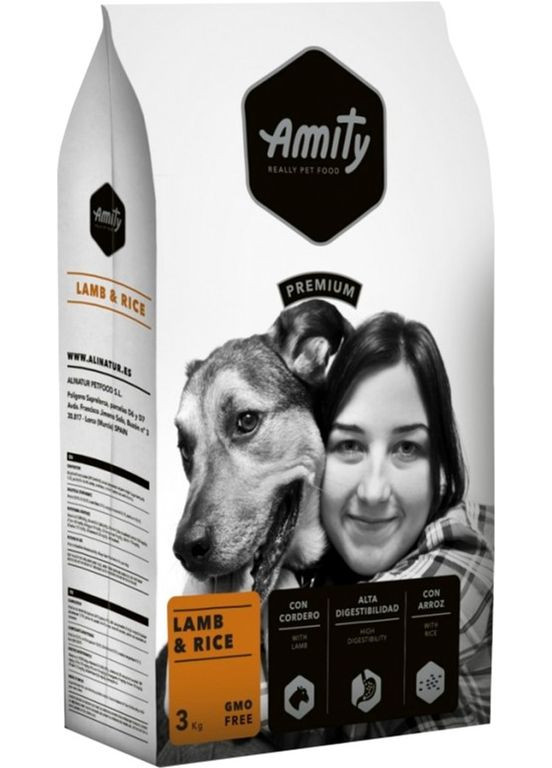 Корм для собак Lamb&Rice дієтичний з ягнятком та рисом 3 кг (8436538942222) AMITY (364786359)
