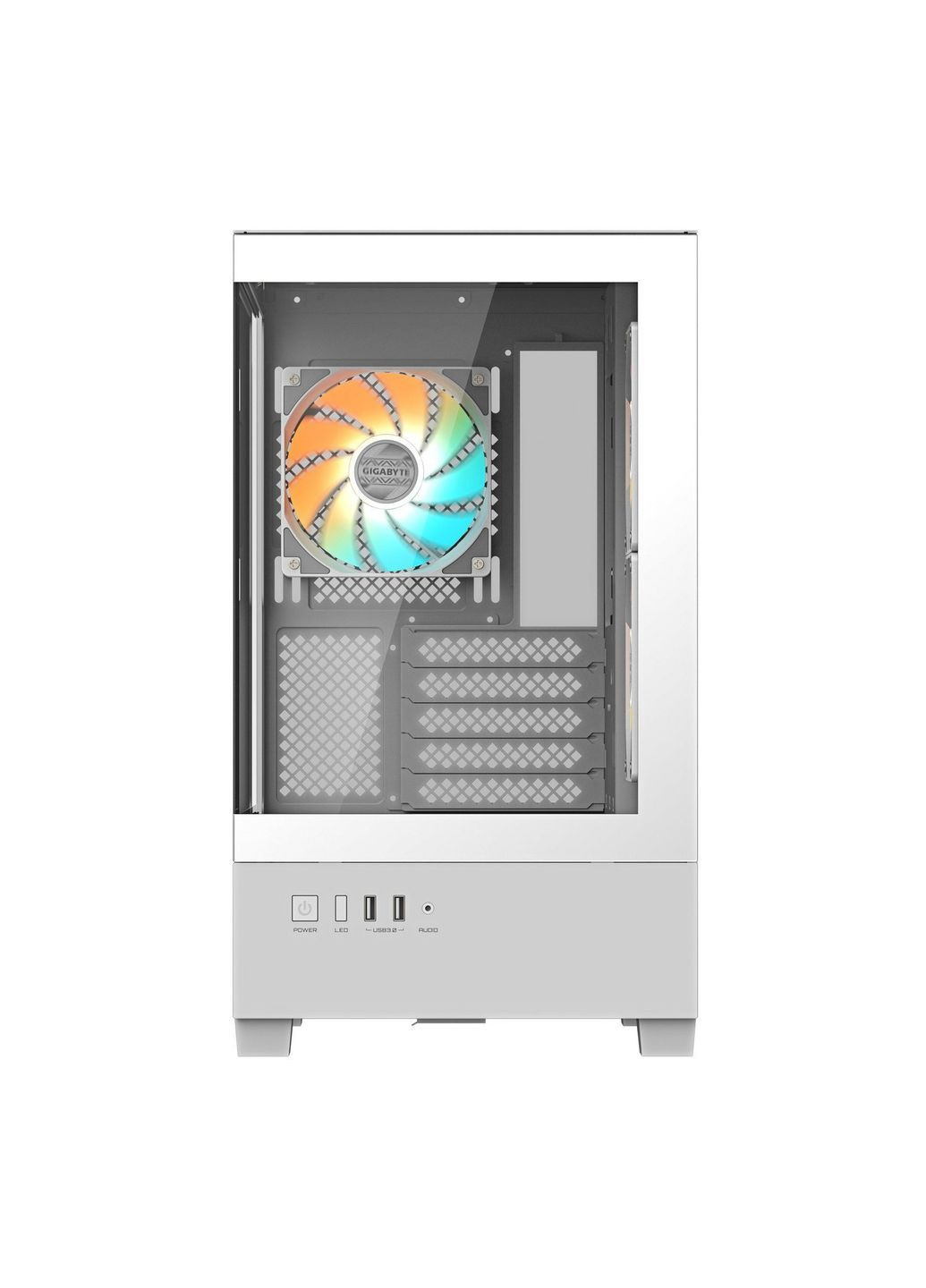 Корпус C201 Panoramic Tempered Glass Ice без БЖ (GB-C201PI) Gigabyte (363831686)