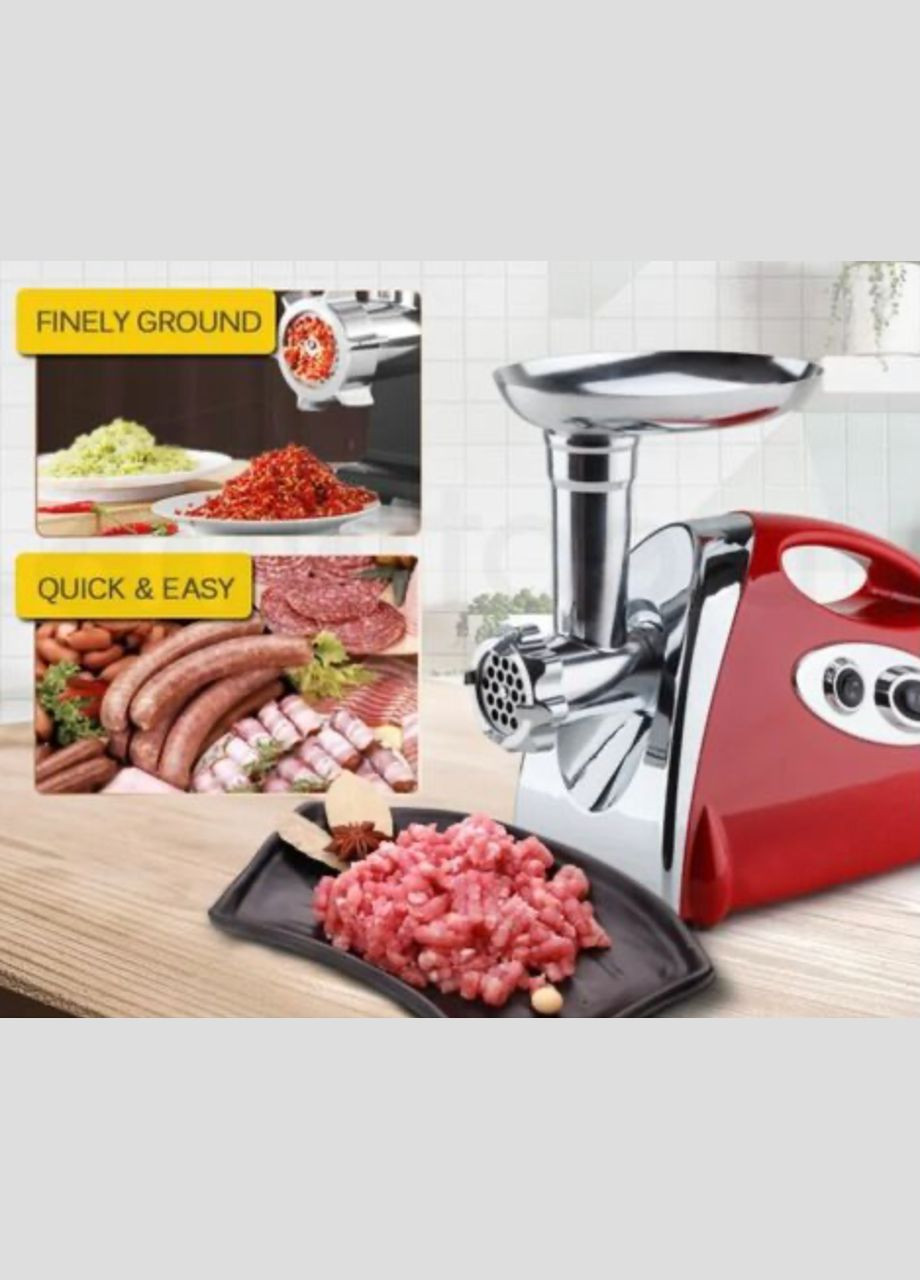Електрична м'ясорубка EB-83752 для м'яса з насадками для соку 2500 Вт Edenberg (297331912)