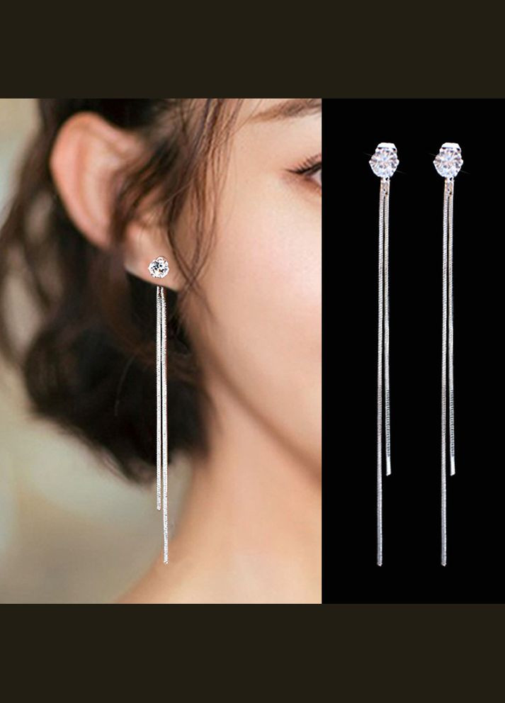 Довгі сережки цвяшки(12-87) No Brand (314931247)