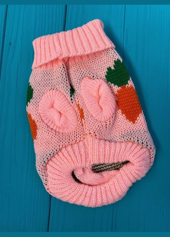 В'язаний акриловий светр для котів Pet Style "Рожева редька" 2XL No Brand - (323236786)