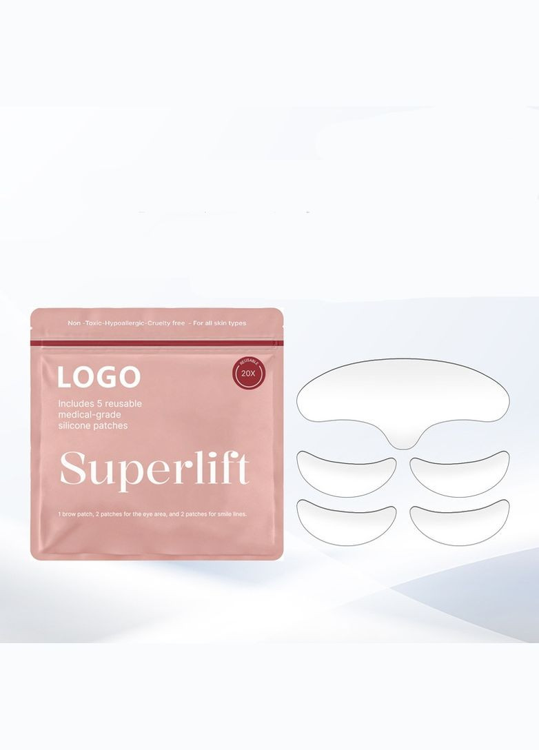 Силиконовые антивозрастные патчи для лица и шеи гипоаллергенные разглаживающие накладки от морщин No Brand (322594638)
