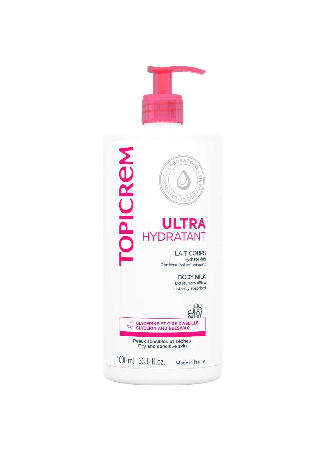 Ультраразлагающая эмульсия для тела Ultra Hydratant 1000 мл Topicrem 3700281702576 (328396550)