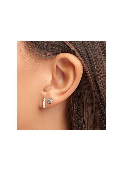 Срібні сережки Пандора кульчики "Сфери" 298359 Kabluchka (355344776)