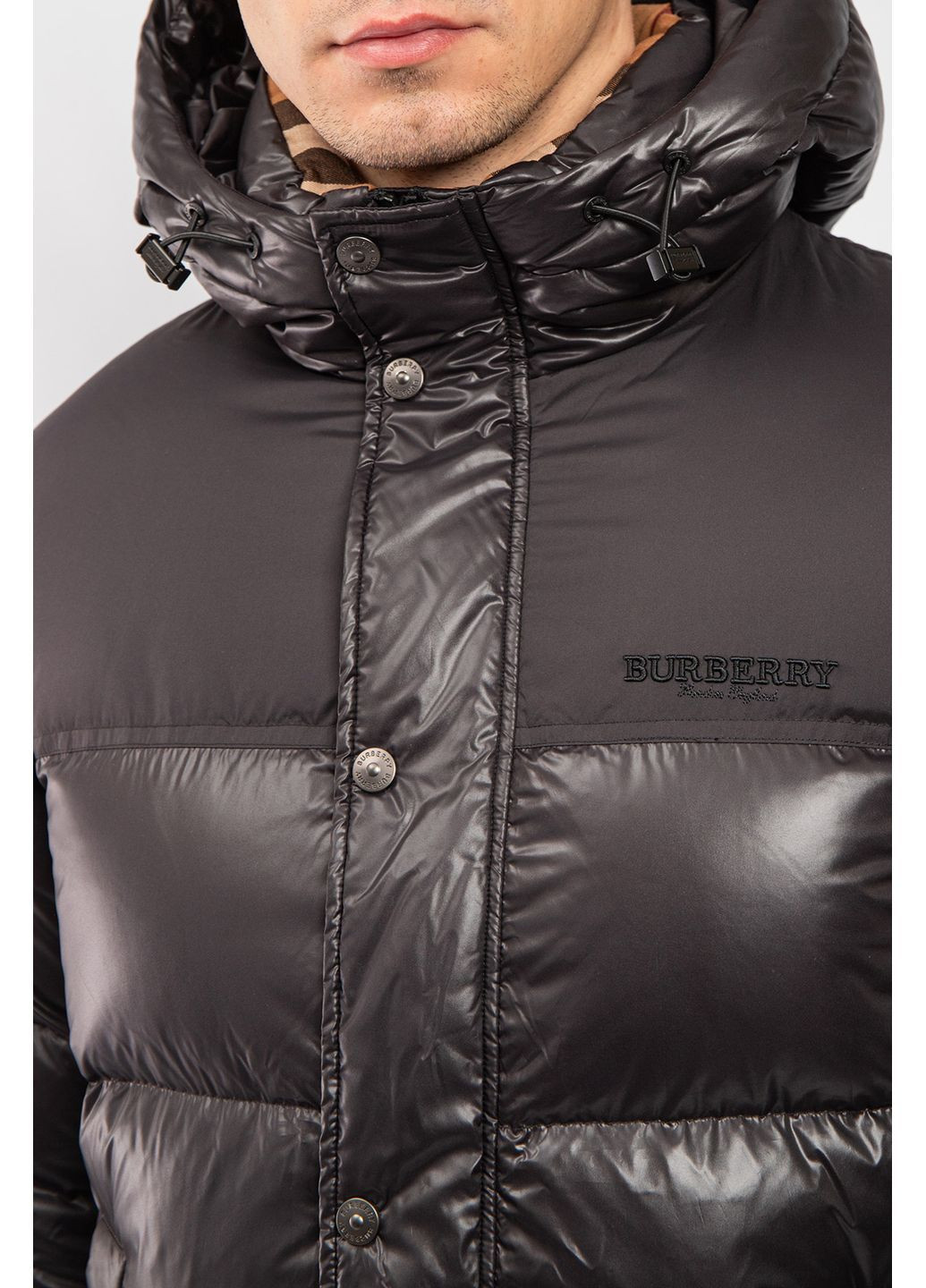 Чорний зимній Пуховик Burberry