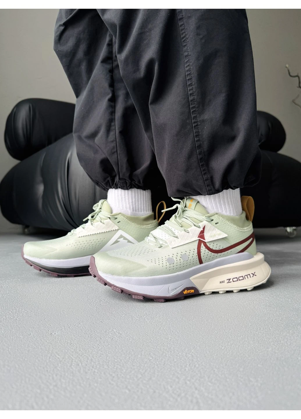 Комбіновані літні кросівки nike zegama trail 2 zoomx mint найк зегама трейл No Brand