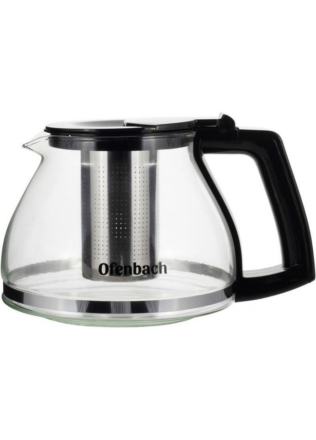Чайник скляний заварювальний зі знімним ситечком 900 мл Ofenbach (289463339)