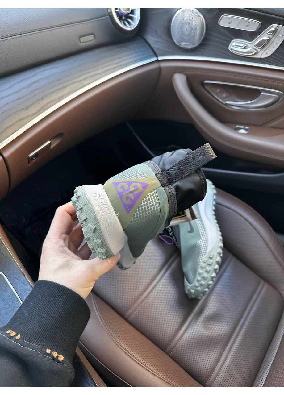Сірі Осінні кросівки чоловічі nike acg mountain fly gtx ‘clay green найк асж маунс флай No Brand