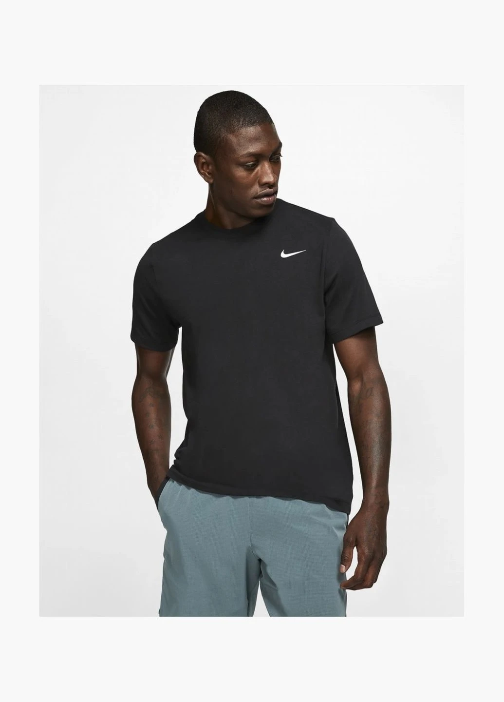 Чорна футболка чоловіча dri-fit black ar6029-010 Nike