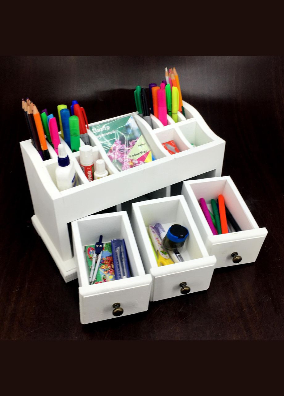 Органайзер настільний з дерева Хемлок зефір (КНЦ-006220) No Brand (328224893)