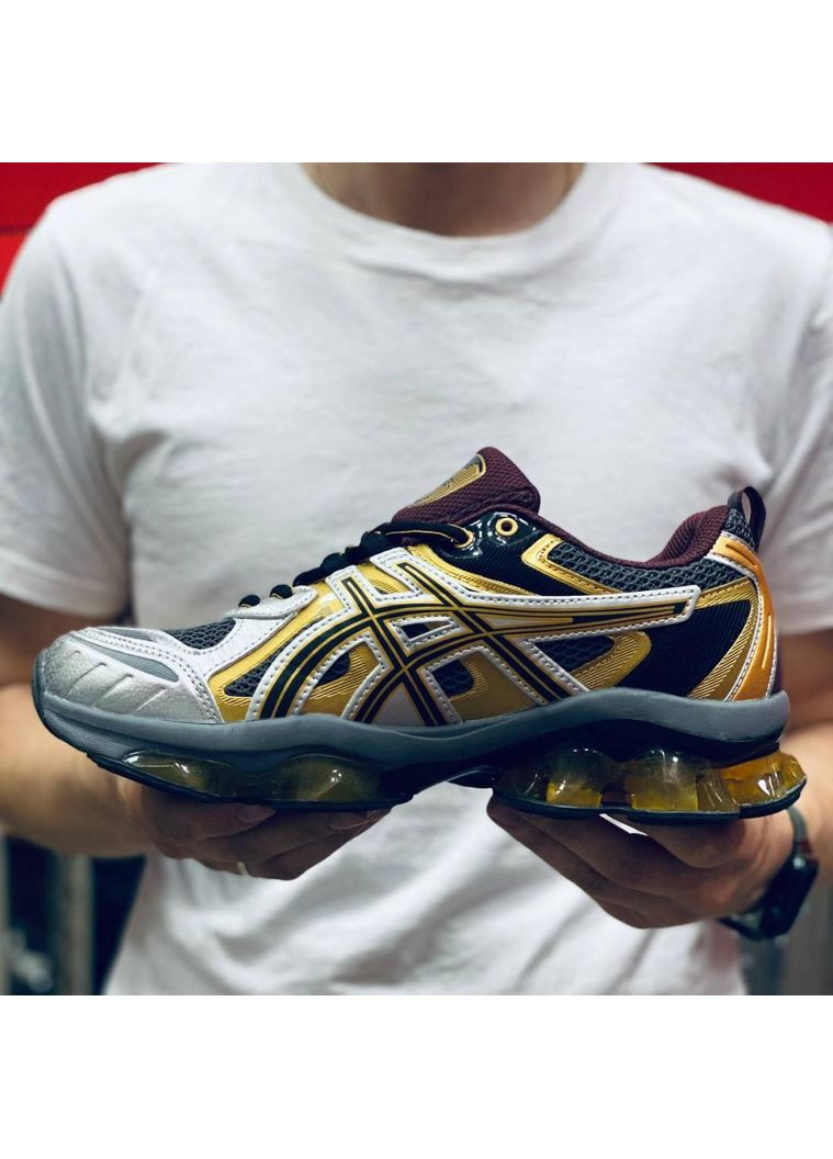 КРОСІВКИ ЖІНОЧІ ASICS GEL-QUANTUM KINETIC GOLD SILVER АСІКС ГЕЛЬ КВАНТУМ No Brand чорні демісезони (368884773)