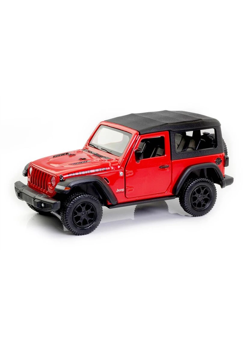 Машинка Jeep Wrangler Rubicon 2021 - Soft Top (With Hologram), масштаб 1:32 (554060ST), червона RMZ City (293814362)