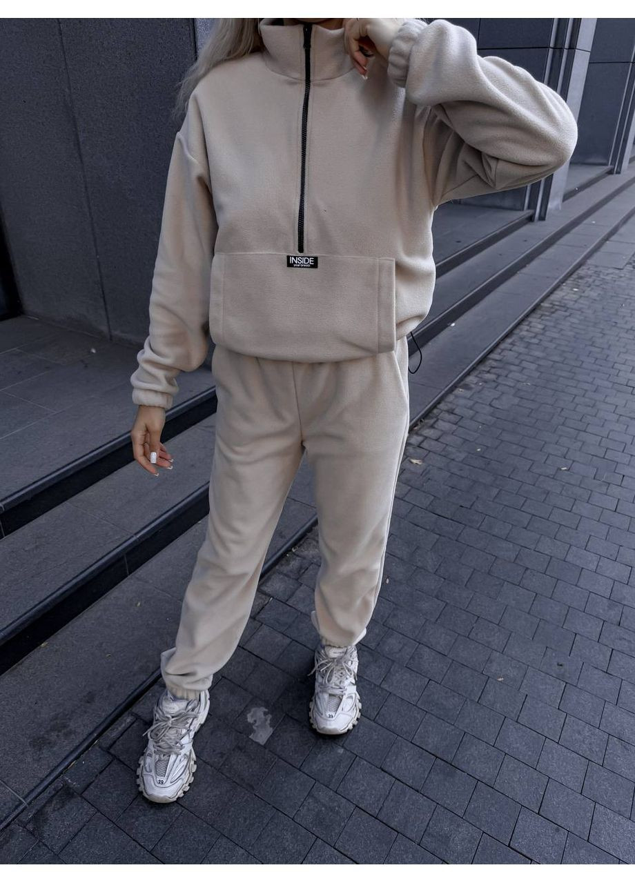 Теплый женский костюм из двустороннего флиса Polar No Brand (364550221)
