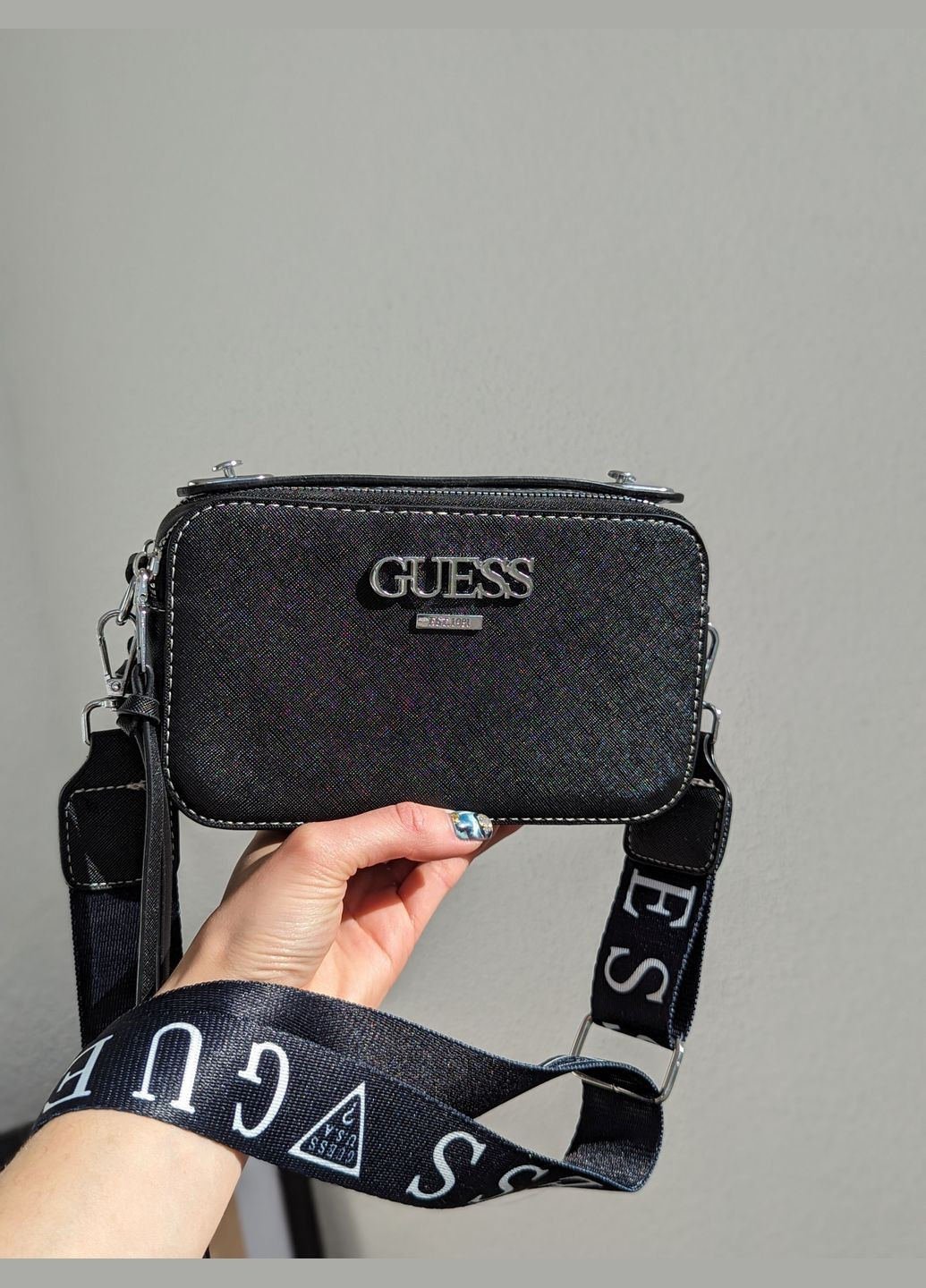 Сумка через плечо на широкому ремені Guess Крос-боді (324102307)