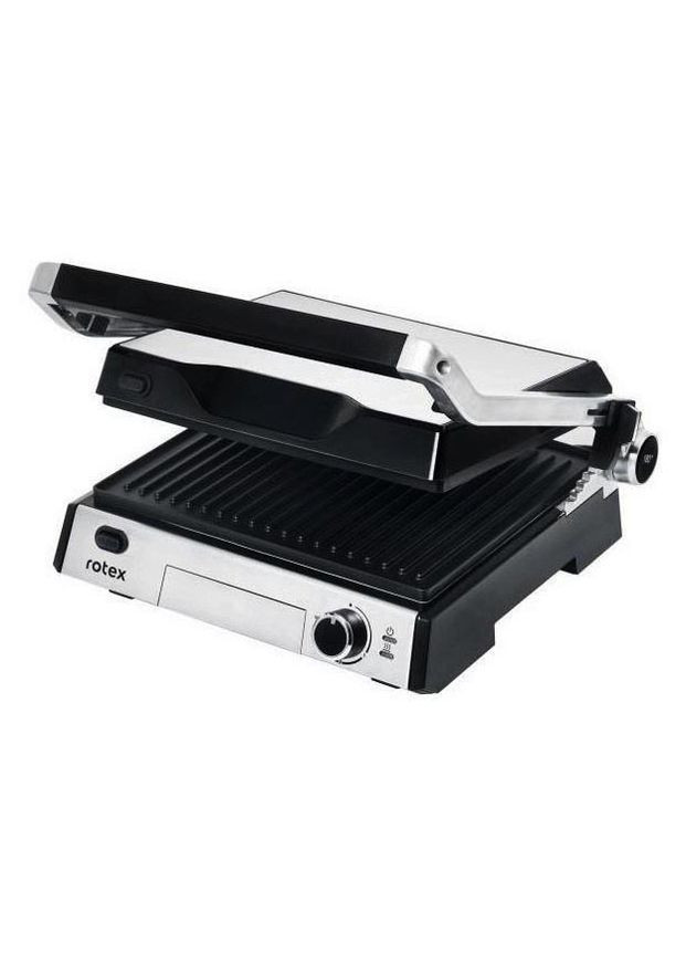 Прижимной контактный электрический гриль RSM600-XL двухсторонний настольный электрогриль 2000 Вт Rotex (297332024)