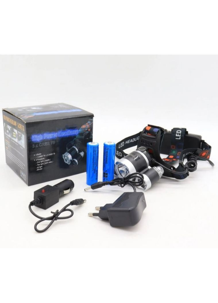 Налобний ліхтар BL-RJ-3000-T6 4 режими Повна комплектація (2104618822) Bailong (370606339)