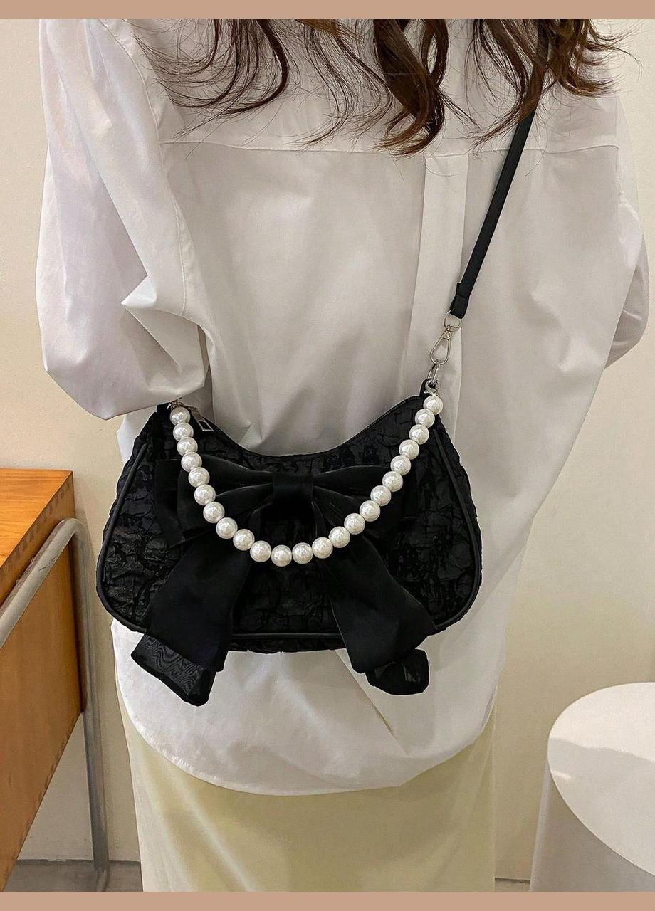 Женская сумка 7056 багет черная No Brand (306709512)