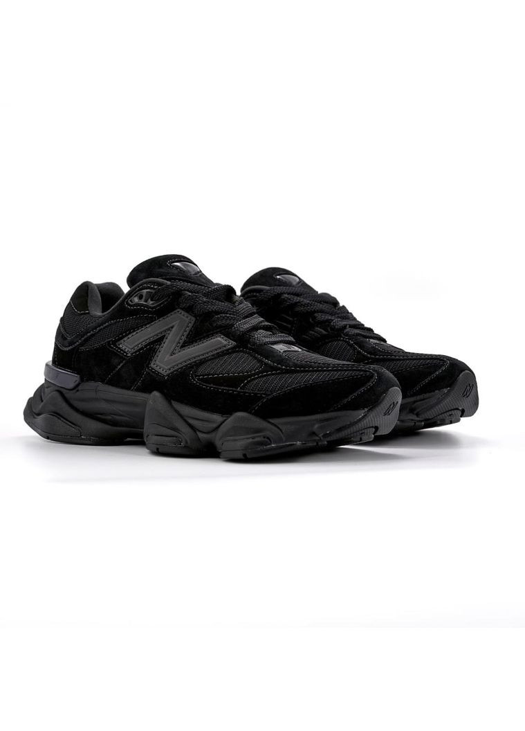 КРОССОВКИ ЖЕНСКИЕ NEW BALANCE 9060 TRIPLE BLACK НЬЮ БЕЛАНС 9060 No Brand чёрные демисезоны (369389519)