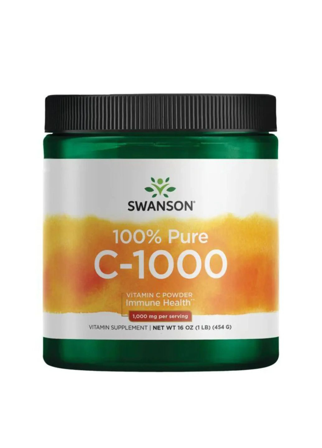 100% Pure Vitamin C Powder - 454g (16oz) Вітаміни для імунітету Swanson (292314868)