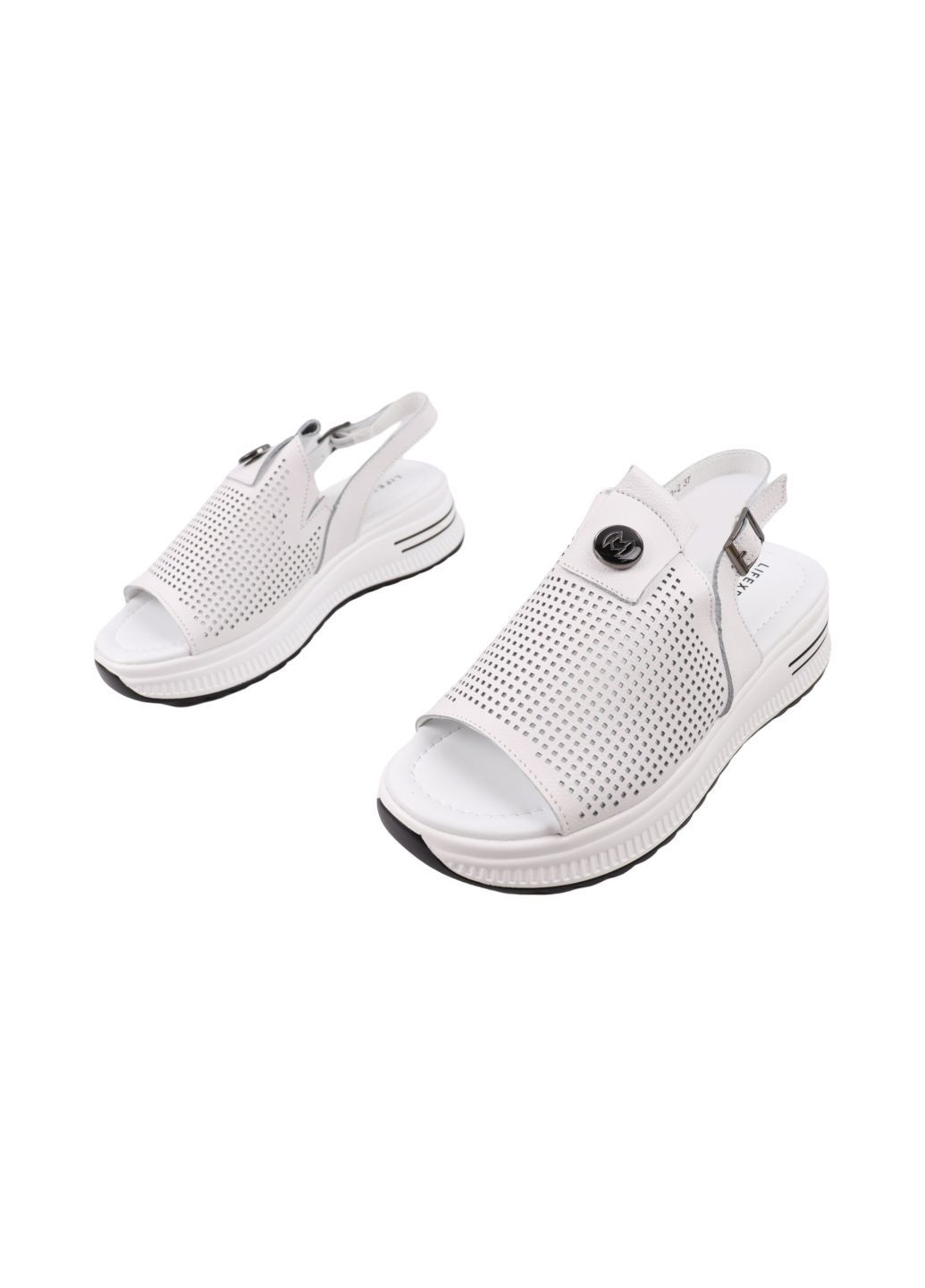 Босоніжки жіночі білі натуральна шкіра Lifexpert 1769-25LBC (316463091)