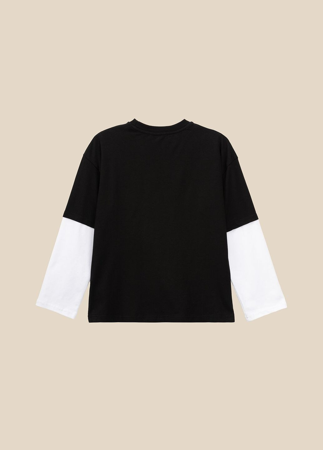 Черно-белый демисезонный лонгслив LAWA