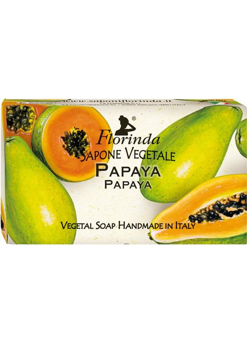 Мило натуральне "Папая" Sapone Vegetale Papaya 100g (375375-125137) Florinda (368628958)