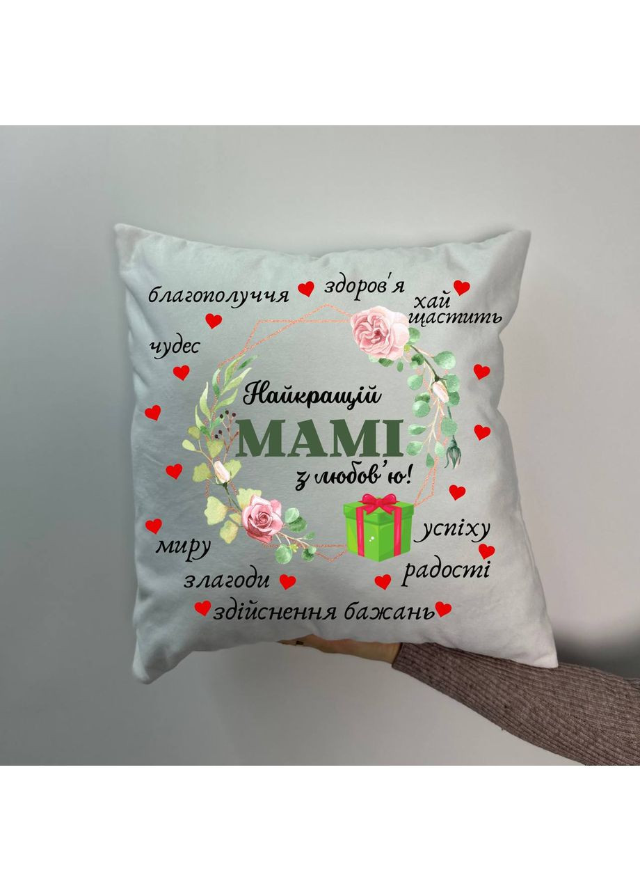 Подушка с принтом плюшевая Котуска, 35х35 (1728) Hand Made (350942123)