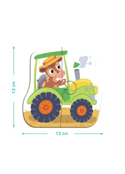 Пазл (300685) Dodo 4 в 1 Baby puzzle. Транспорт (366156438)