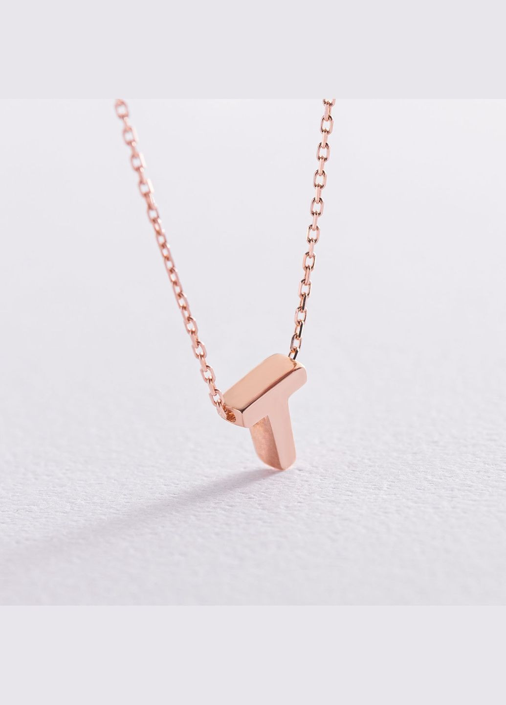 Золотое колье с буквой Т цв01256Т 45 Oniks (264644348)