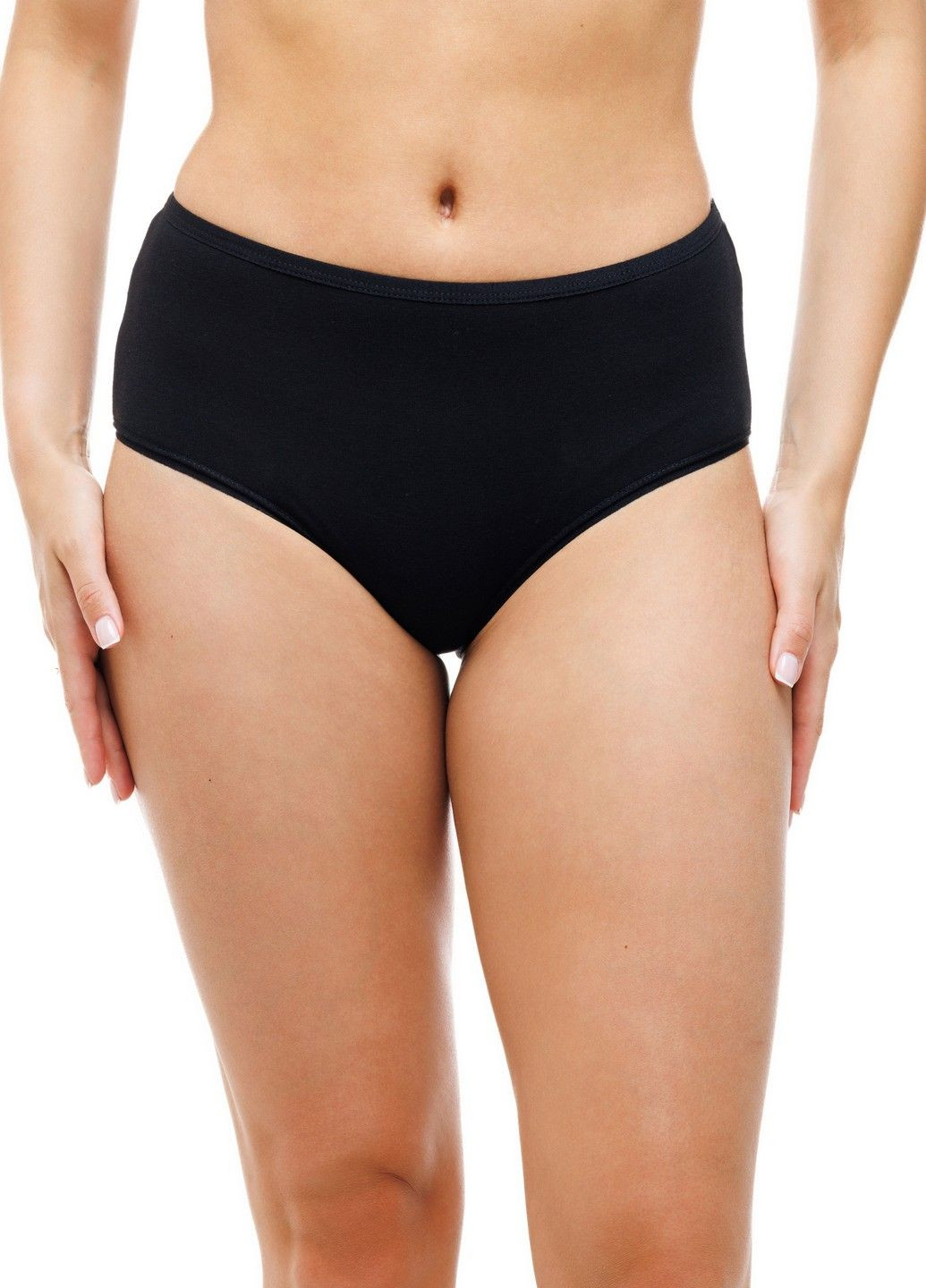 Женские трусы с бамбука с высокой посадкой S черный (5127123290921) Наталюкс 51-2712 (353501756)