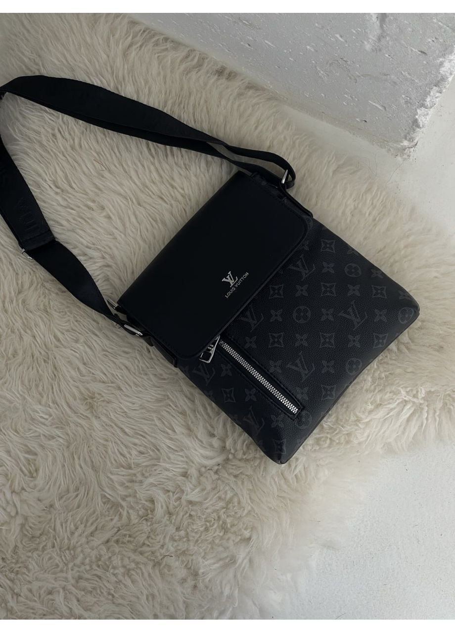 Сумка-мессенджер Louis Vuitton чоловіча через плече чорний класич No Brand (371991384)
