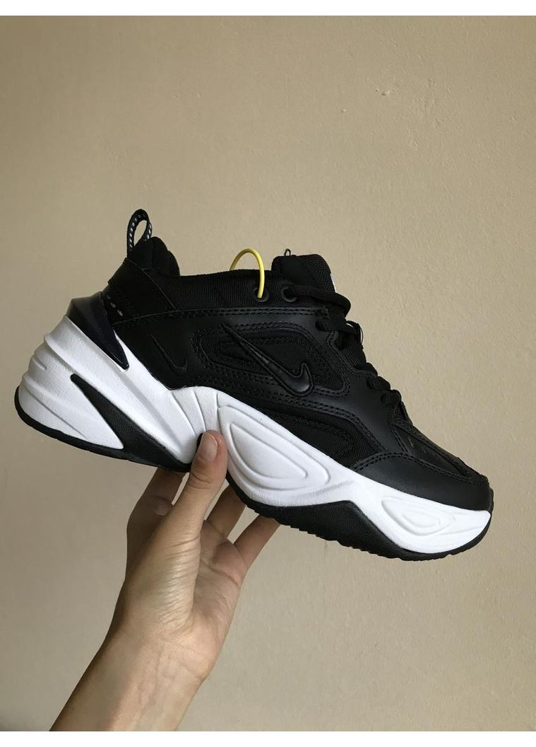 Черные демисезонные кроссовки мужские nike m2k tekno black white 3 найк м2к текно No Brand