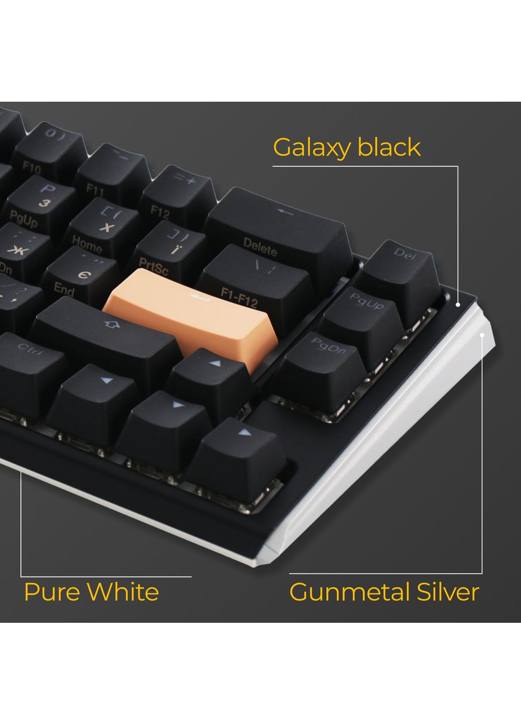 Клавіатура One 3 SF Cherry MX Brown RGB UA USB Black (DKON2167ST-BUAPXCLAWSC1) Ducky (363832176)
