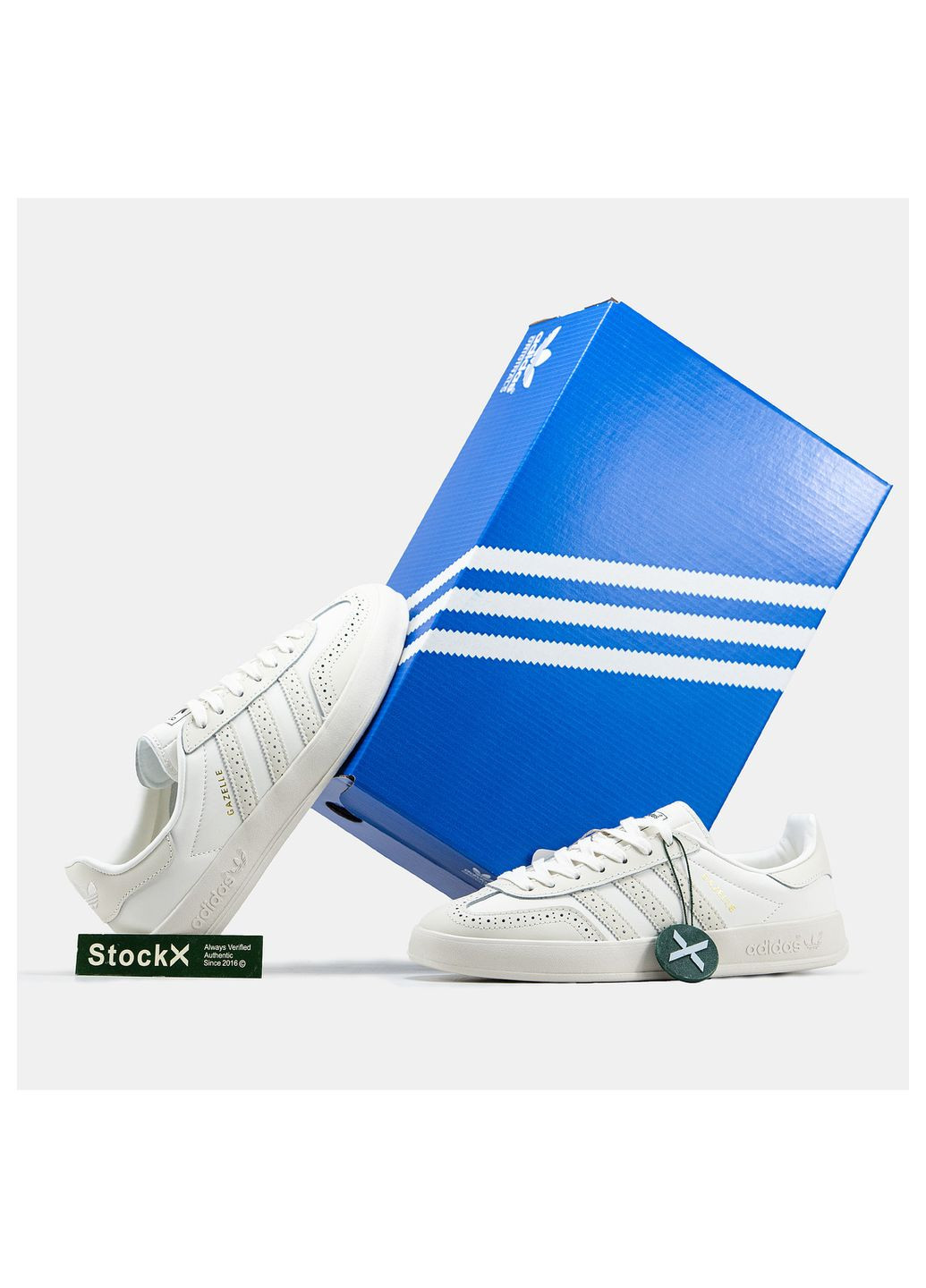 Кросівки жіночі Adidas No Brand Gazelle білі демісезони (298283508)
