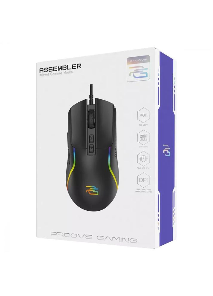 Ігрова миша Gaming Assembler RGB USB Black Proove (372474751)