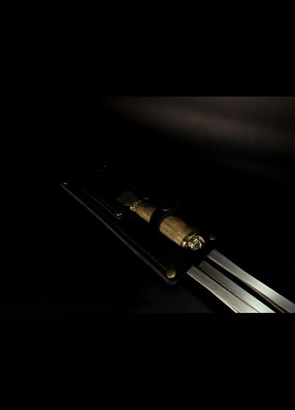 Набор шампуров с вилкой в колчане Люкс Козаки ясень 7 предметов 47330154 NB Art (346531119)