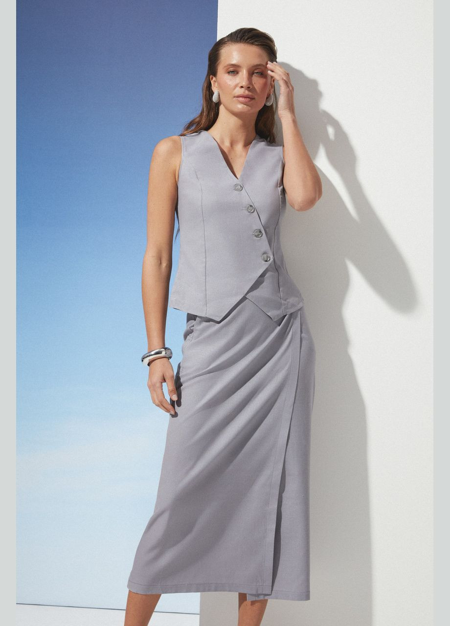 Серая юбка на запах Seventeen